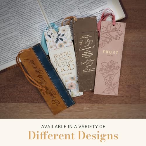 Christian Art Gifts Faux Leather Bookmark for Women: Everything Beautiful - color: Forest Green/Everything Beautiful