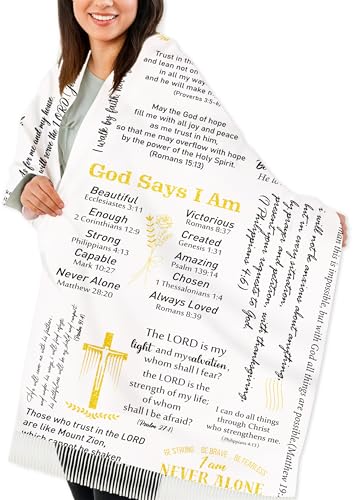 Bozidol Prayer Shawls and Wraps for Women - color: White Gold