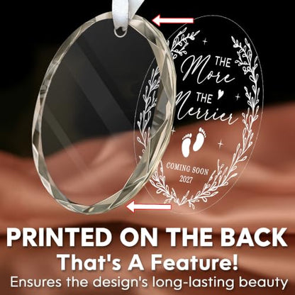 HEXMOZ Pregnancy Announcement for Grandparents, Husband - Pregnancy Ornament 2027 - color: Pregnancy Reveal