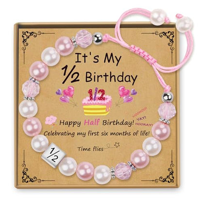 Sereney Birthday Gifts for Girls, 1-16 Year Old Girl Birthday Bracelet Gift - style: Half Bday