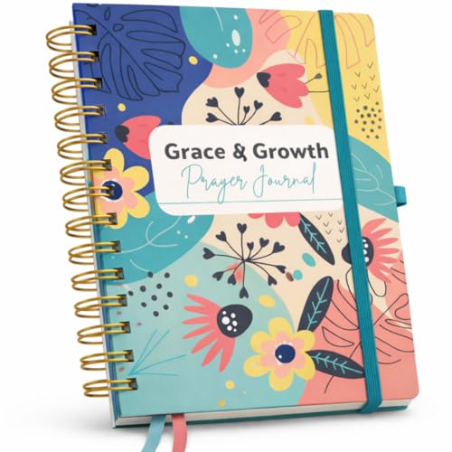 EFFETA Prayer Journal for Women – 52-Week Christian Devotional & Bible Study with Scripture Prompts | Hardcover Gold Spiral, Pen Holder & Ribbon Bookmark | Thoughtful Gift for Christian Women