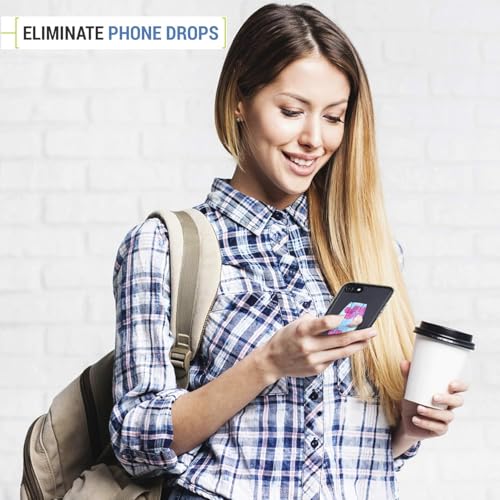 Gear Beast Universal Cell Phone Grip - Ultra Slim Elastic Finger Holder & Phone Stand - color: Llamas