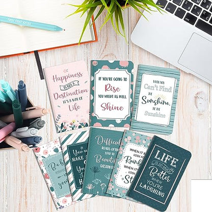 Funrous 32 Pcs Mini Notebooks with Pens Adults Party Favors, Floral - style: Floral