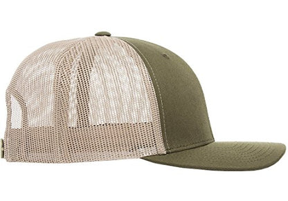 Yupoong Yp Classics Retro Trucker Cap - color: Moss/Khaki, size: One Size, style: Single