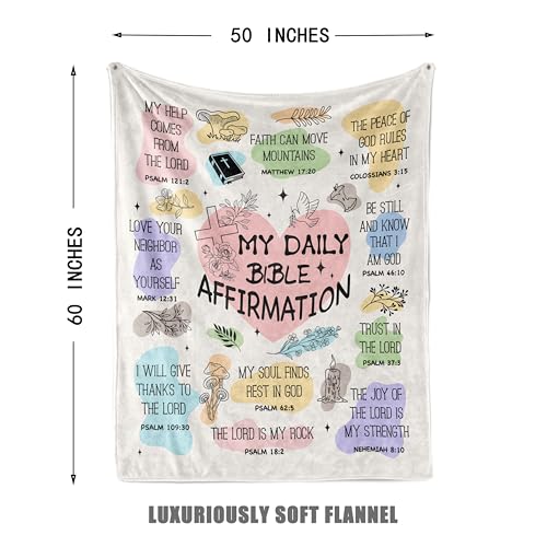 Christian Gifts for Women,Bible Gifts for Women,Christian Blanket 60"x50" - color: Multi-1