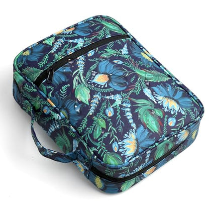 Bible Cover with Durable Handle, Carrying Book Case Church Bag Bible, Protective with Zippered Pocket, Bible Study Accessories Supplies, Book Protector for Book Lovers, DarkBlue - color: Dark Blue