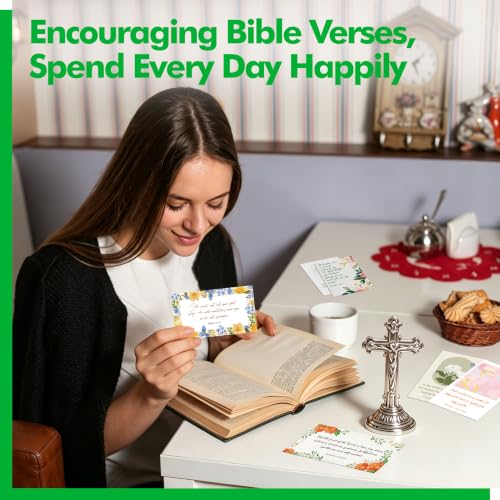 Gethelud Bible Verse Cards, 200 PCS Different Designs Mini Prayer Cards - style: Woman Bible Verse Cards-200 PCS