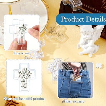 Ferreve First Communion Cross Trinket Box 2.05" x 2.64", 50 Pcs
