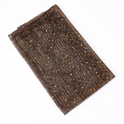 GERINLY Fashion Scarves for Women Lightweight Lace Printed Scarf Shawl Wrap - color: Darkbrown