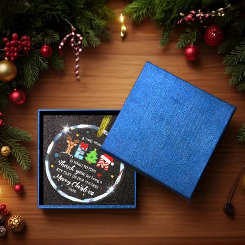 Christmas Team Gifts for Employees 2026, Best Team Glass Ornaments - style: Team