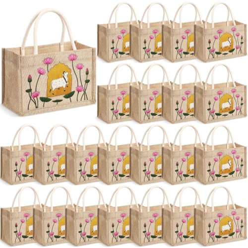 Happy Diwali Return Gift Bags, Pichwai Tote Bags - style: Gold Leaf