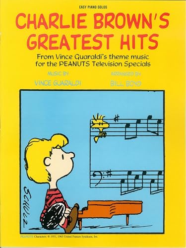 Vince Guaraldi: Charlie Brown's Greatest Hits Easy Piano Songbook | 8 Classic Peanuts Favorites for Intermediate Piano Students with Chord Names | Arranged by Bill Boyd - Iconic TV Jazz Themes