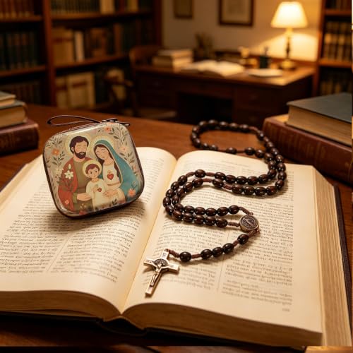 Catholic Rosary Beads, Rosarios Cross Pendant Decorative Prayer Box - color: Style-12