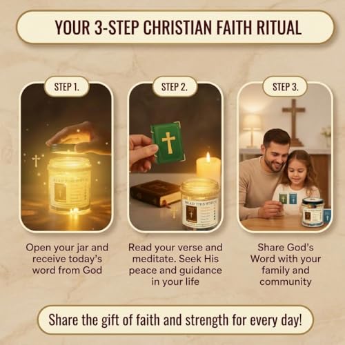 Bible Verse Jar with 90 Bible Verse Cards, Read This When Bible Verses Jar, Prayer Religious Catholic Christmas Christian Gifts For Women, Men - color: Bible Verses Jar