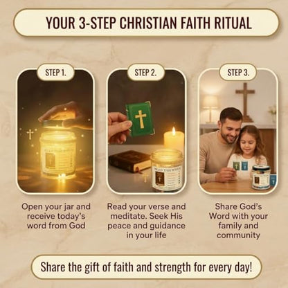 Bible Verse Jar with 90 Bible Verse Cards, Read This When Bible Verses Jar, Prayer Religious Catholic Christmas Christian Gifts For Women, Men - color: Bible Verses Jar