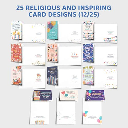 Decorably 100 Pack 4x6in Christian Birthday Cards Bulk, Assorted