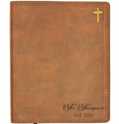 Farm and Posh Personalized NIV Journaling Bible (Family Name Bottom Right)
