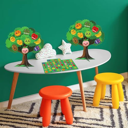 HARKOHACO 36 Set Fruit of The Spirit Trees Make Your Own Bible Accents Tree