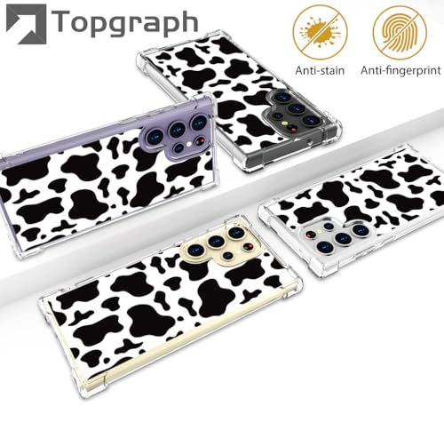 for Samsung Galaxy S25 Ultra Case - Black Cow Print - color: Black Cow Print, size: Galaxy S25 Ultra