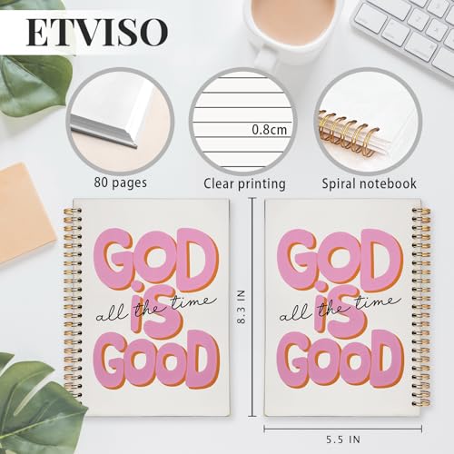 Pink Bible Journal Notebook for Women, Inspirational Christian Gifts for Women, Prayer Bible Supplies Journal, Church Notes Notebook, Cute Preppy Aesthetic Hardcover Spiral Notebooks 5.5x8.3 - color: 03-Bible