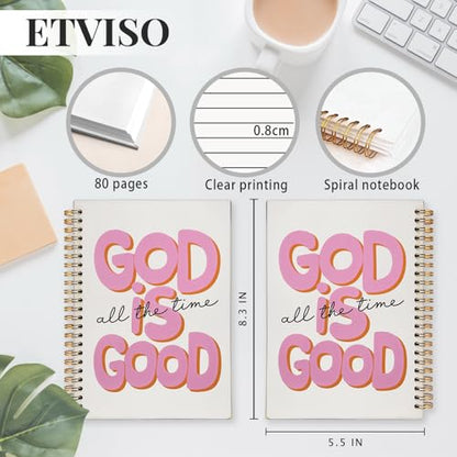 Pink Bible Journal Notebook for Women, Inspirational Christian Gifts for Women, Prayer Bible Supplies Journal, Church Notes Notebook, Cute Preppy Aesthetic Hardcover Spiral Notebooks 5.5x8.3 - color: 03-Bible