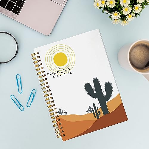 Western Notebook,Western School Office Supplies,Boho Notebook,Cactus Notebook,Spiral Notebook Journal 5.5x8.3 Inch - color: 9-BOHO-notebook