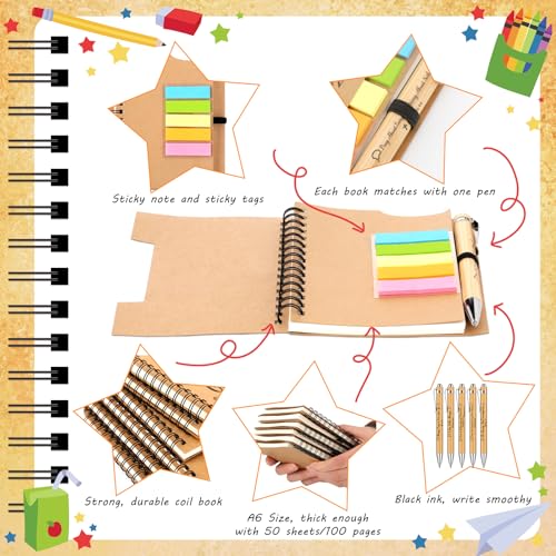 150 Pcs/50 Set Christian Gift Bulk Include Spiral Notebook Bible Ballpoint Pen Note Strip Prayer Journal for Women Religious Gift for Back to School Classroom Church Member Staff Coworker Teacher