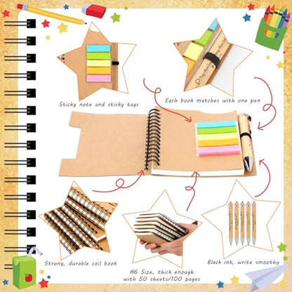 150 Pcs/50 Set Christian Gift Bulk Include Spiral Notebook Bible Ballpoint Pen Note Strip Prayer Journal for Women Religious Gift for Back to School Classroom Church Member Staff Coworker Teacher