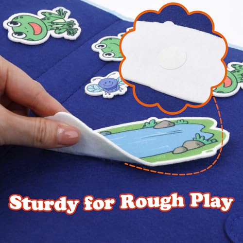 Aizweb Felt Board for Toddlers,Flannel Board Stories for Preschool Learning Activities,Kindergarten Classroom Must Haves,Five Little Monkeys,Five Little Ducks,Daycare Essentials - style: Animal Set