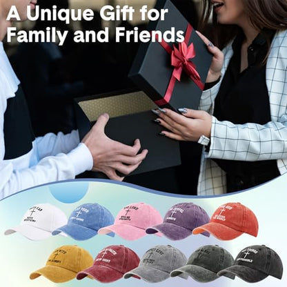 Zoooyawn 10 Pcs Jesus Christian Hats Cross Baseball Cap - color: Bright Colors