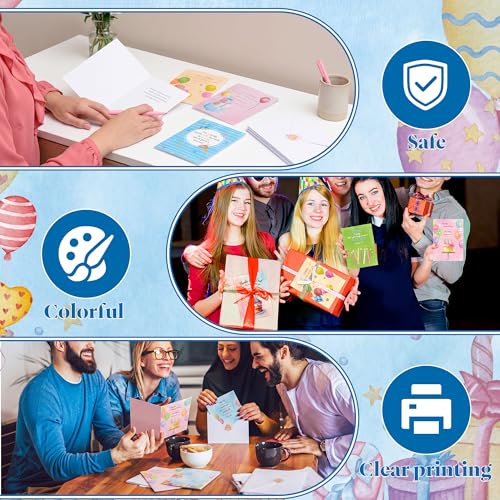 Motiskyy 120 Pcs Religious Christian Birthday Card Bulk, Watercolor Style - style: Watercolor Style