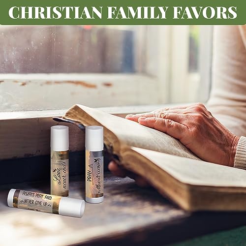 50 Pack Christian Lip Balm Bulk for Women Men Religious Lip Balms - style: Scenery