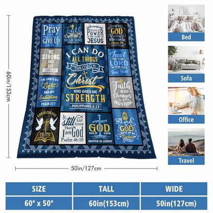 Christian Religious Gifts for Men Blanket 60"X50"
