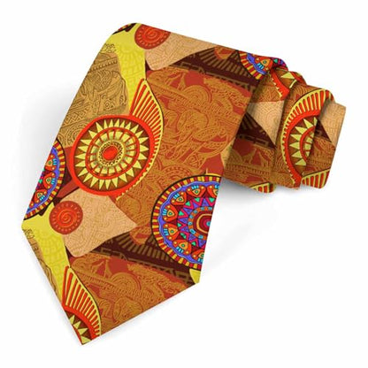 funny Ties for Men Business Novelty Men's Neckties for Festival Holiday Party Valentine's Day Wedding Christmas - color: African Ethnic Style