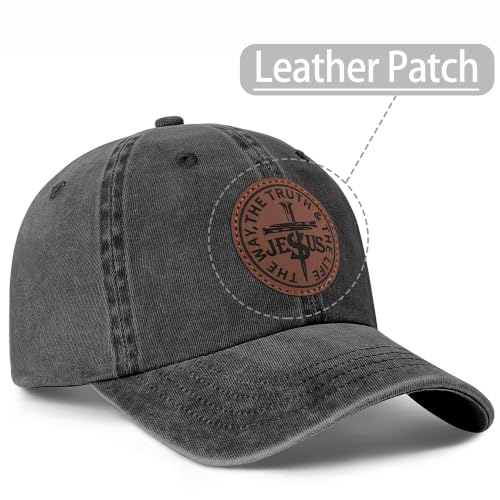 Christian Hats for Men Women Religious Gifts - color: Jesus- Black