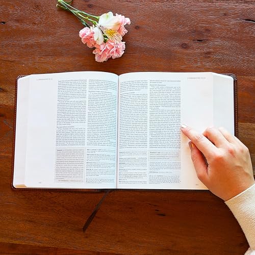 Personalized ESV Journaling Study Bible | Custom Engraved Name | Wide Margin for Notes | Christian Gift for Men & Women (American Flag Wood Cross) - color: American Flag Wood Cross