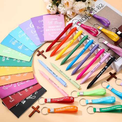 Sayglossy 72 Pcs Christian Bible Gifts Set Bulk Religious Gifts, Colorful - color: Colorful