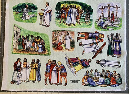 Story & Life of Jesus 13 Bible Stories for Flannel Board- You Cut Out Felt Figures