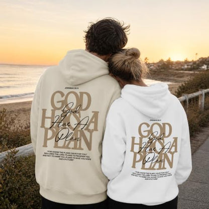 Christian God Hoodie for Men Jesus Faith Religious Bible Verse Hoodies Inspirational Graphic Fleece Sweatshirt - color: Apricot, size: Small