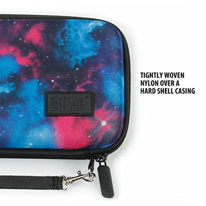 USA Gear Hard Case Compatible with Wonder Bible KJV the Talking Audio Bible Player, Wonder Bible NIV, Cable, Earbuds & More - Scratch Resistant Interior, Wrist Strap (Case Only) - Galaxy - color: Galaxy