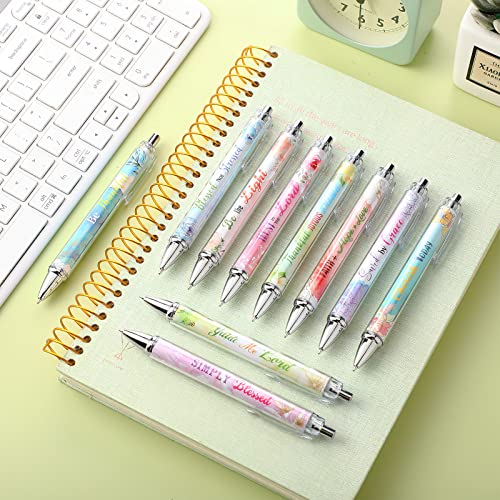 Tinlade 10 Pcs Christian Bible Verse Ballpoint Ink Pens,Fresh Flower - style: Fresh Flower