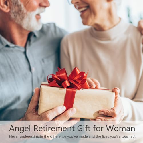 Retirement Gift for Woman, 5.5” Resin Angel Figurine - Retirement Gifts - color: Retirement Gifts