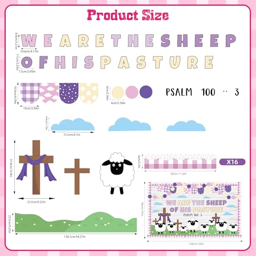 Easter Bulletin Board Set Christian Religious Classroom Decor