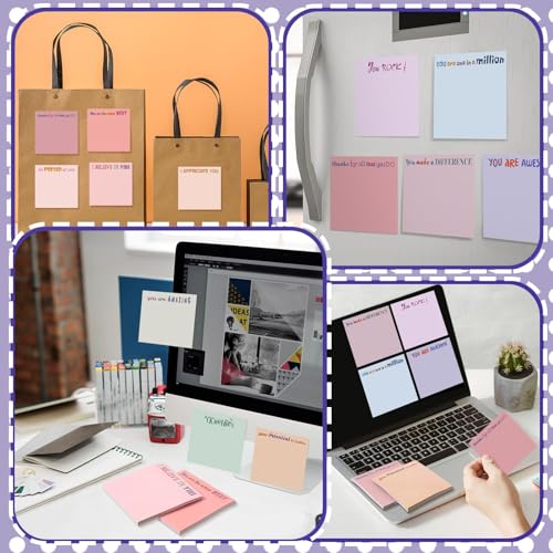 Yinder 24 Pcs Inspirational Sticky Notes Gifts, Thank You, Aesthetics - color: Aesthetics, size: Thank You
