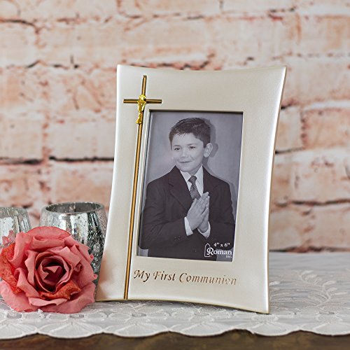 Roman Giftware Inc., Sacraments, First Communion, 9.25" H Communion Frame 4x6,Religious, Inspirational, Durable (6x1x9)