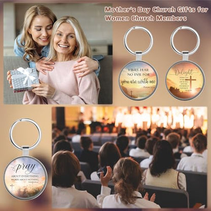 Ferreve Christian Keychain Bulk Mini Bible Verse Keychain