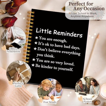 Enkvke Inspirational Little Reminders Notebook Journal - color: Little Reminders-A5