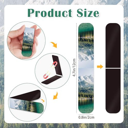 Bible Magnetic Bookmarks Christian Scenery Magnet Bookmark Clips - color: 100-bible & Without Bible