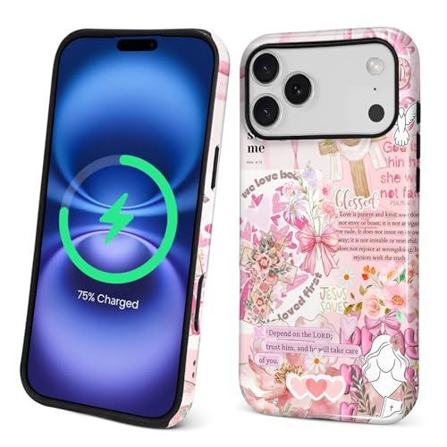 Magnetic Case for iPhone 18 Pro Max iPhone 17 Pro Max,Compatible with Magsafe PC Hard Shell & Silicone Inner Bumper Anti-Scratch Cover Shockproof Retro Newspaper Collage Religious Jesus - color: Retro Newspaper Collage Religious Jesus, size: iPhone 18 Pro