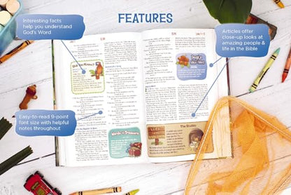 NIrV, Adventure Bible for Early Readers, Leathersoft, Blue, Full Color